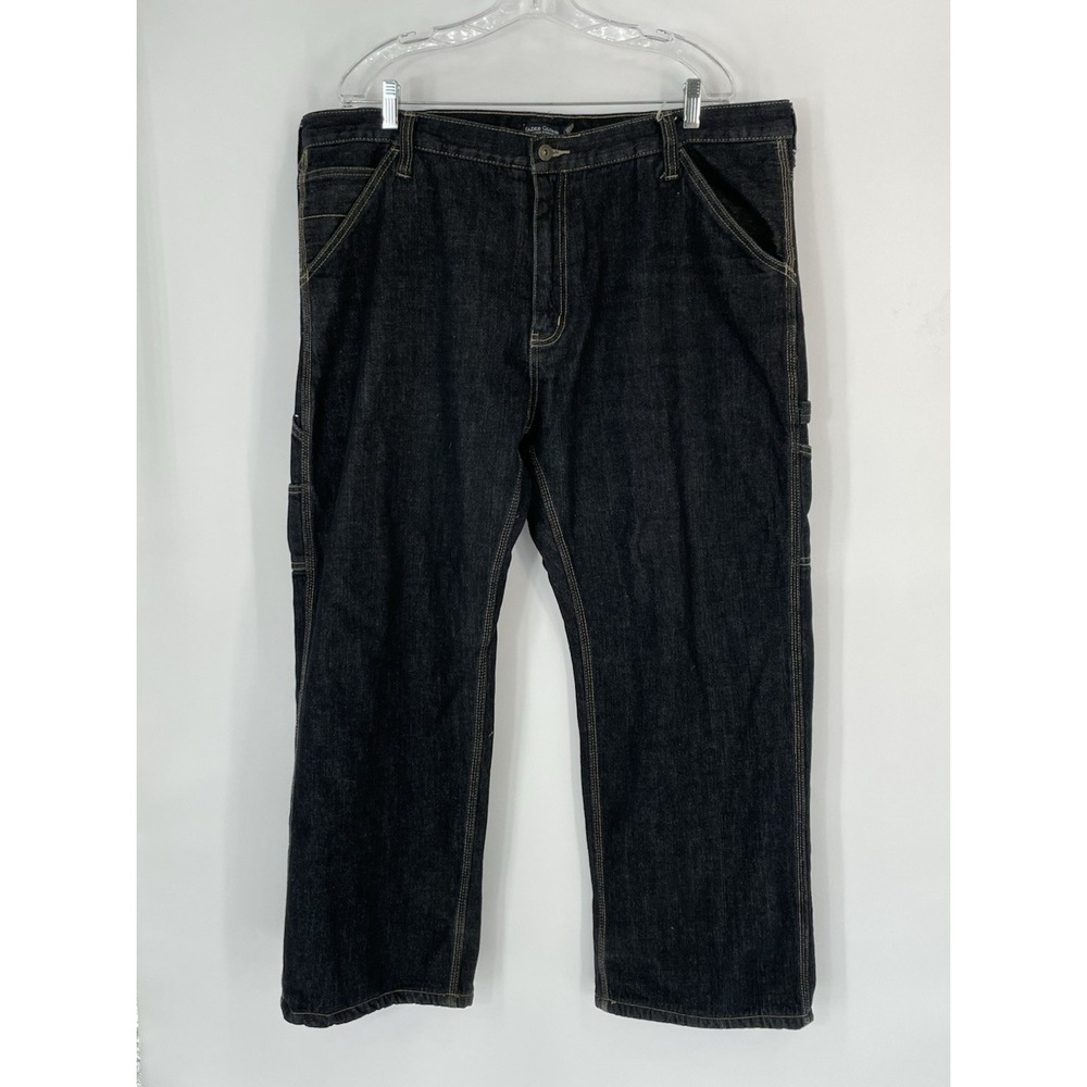 Faded Glory Mens 40x30 Carpenter Jeans Denim‎ Medium Wash Flannel Lined